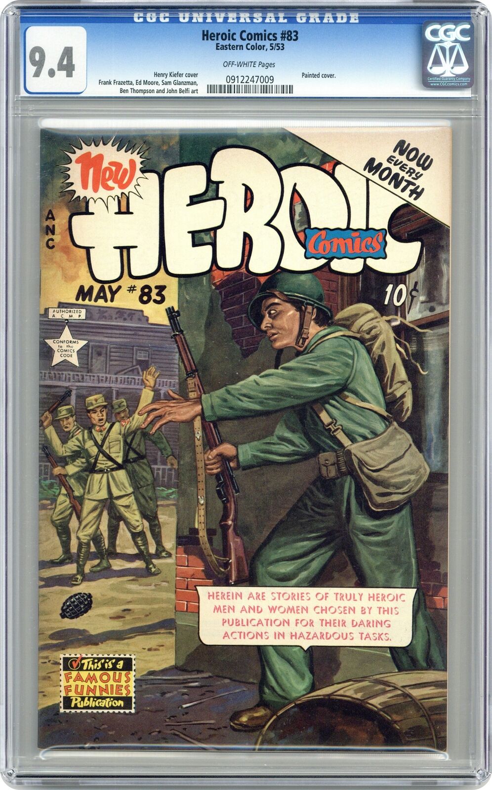Heroic Comics #83 CGC 9.4 1953 0912247009