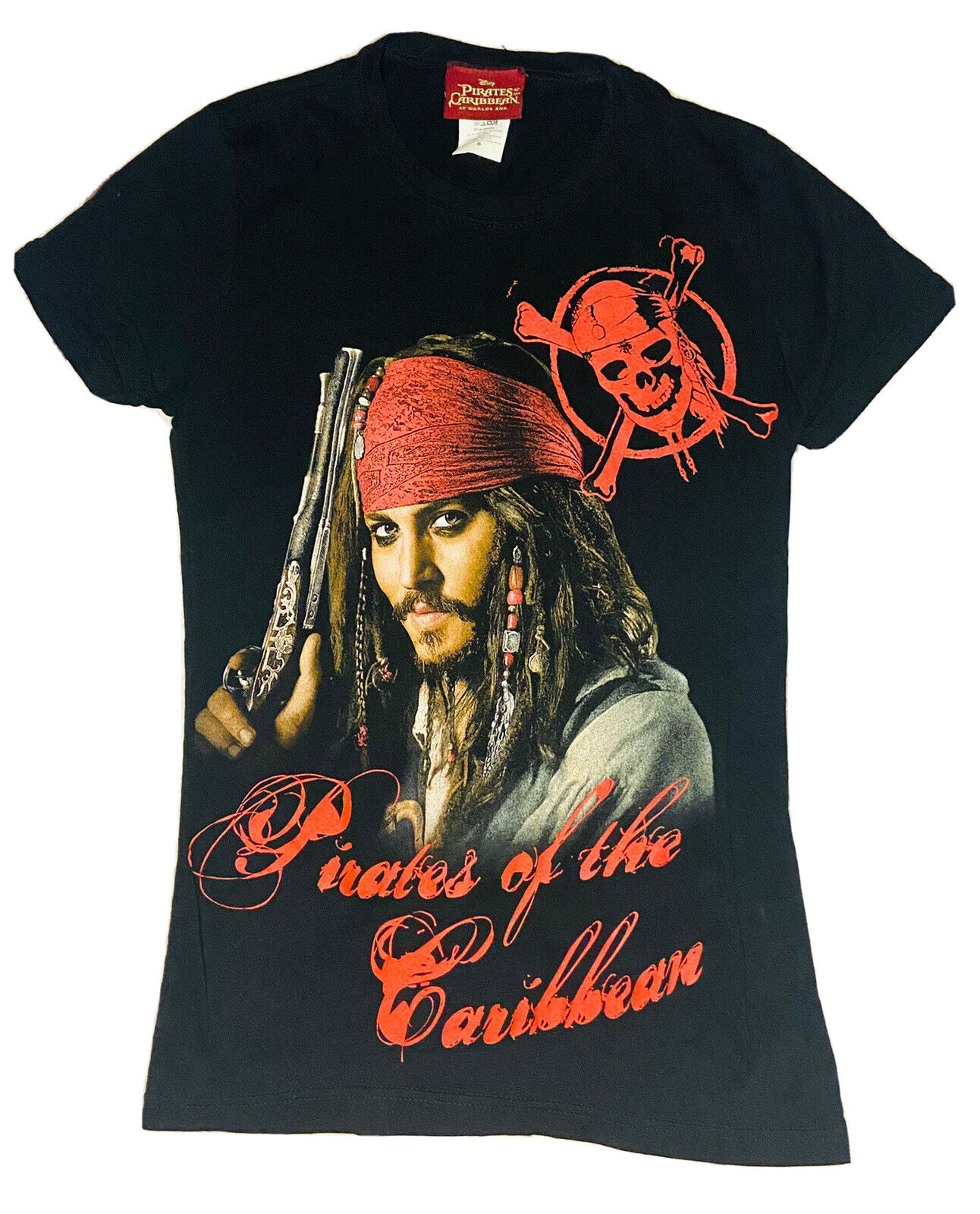 Disney's Pirates of the Caribbean: At World's End 2007 Jack Sparrow Shirt; S
