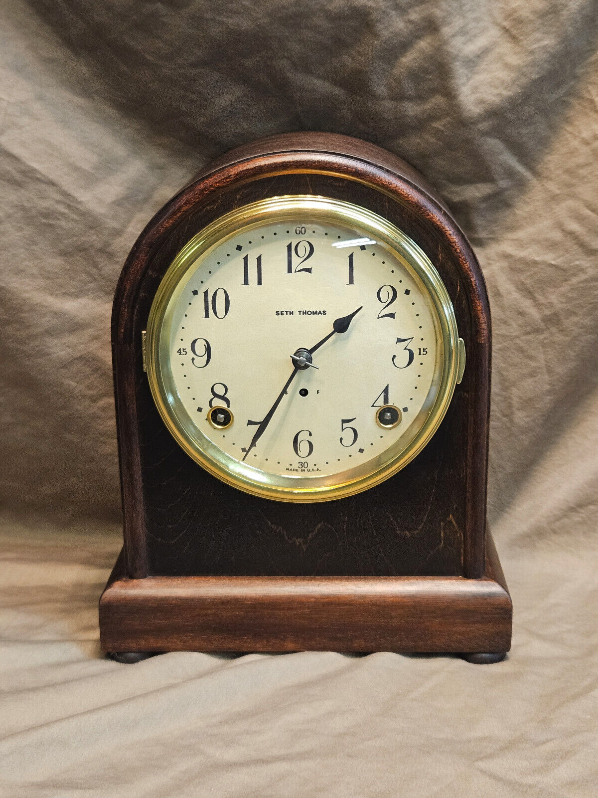 Restored Antique Seth Thomas Mantel Clock circa 1910 Original Movement