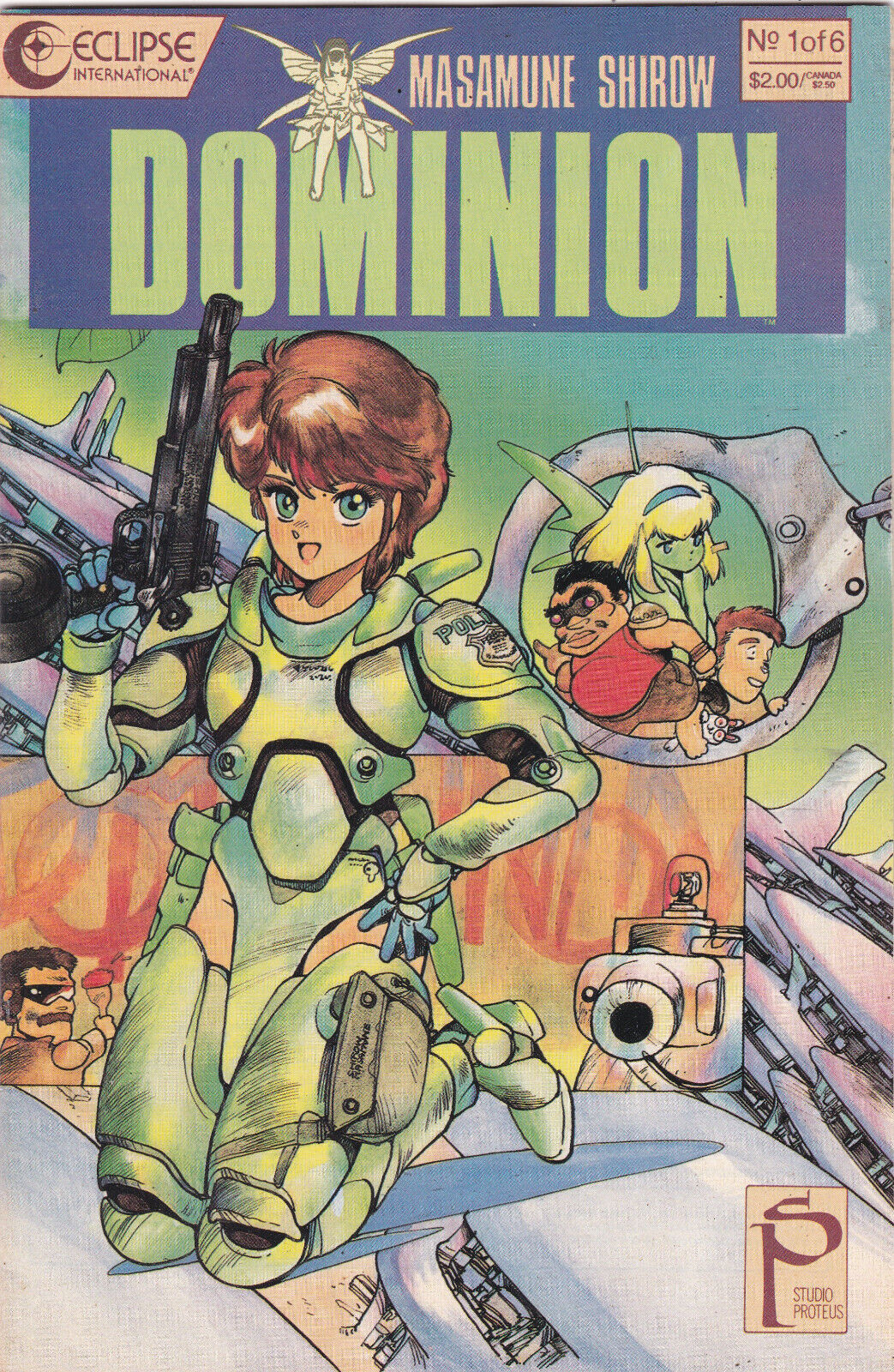 Dominion #1,  (1990) Eclipse Comics,High Grade Masamune Shirow
