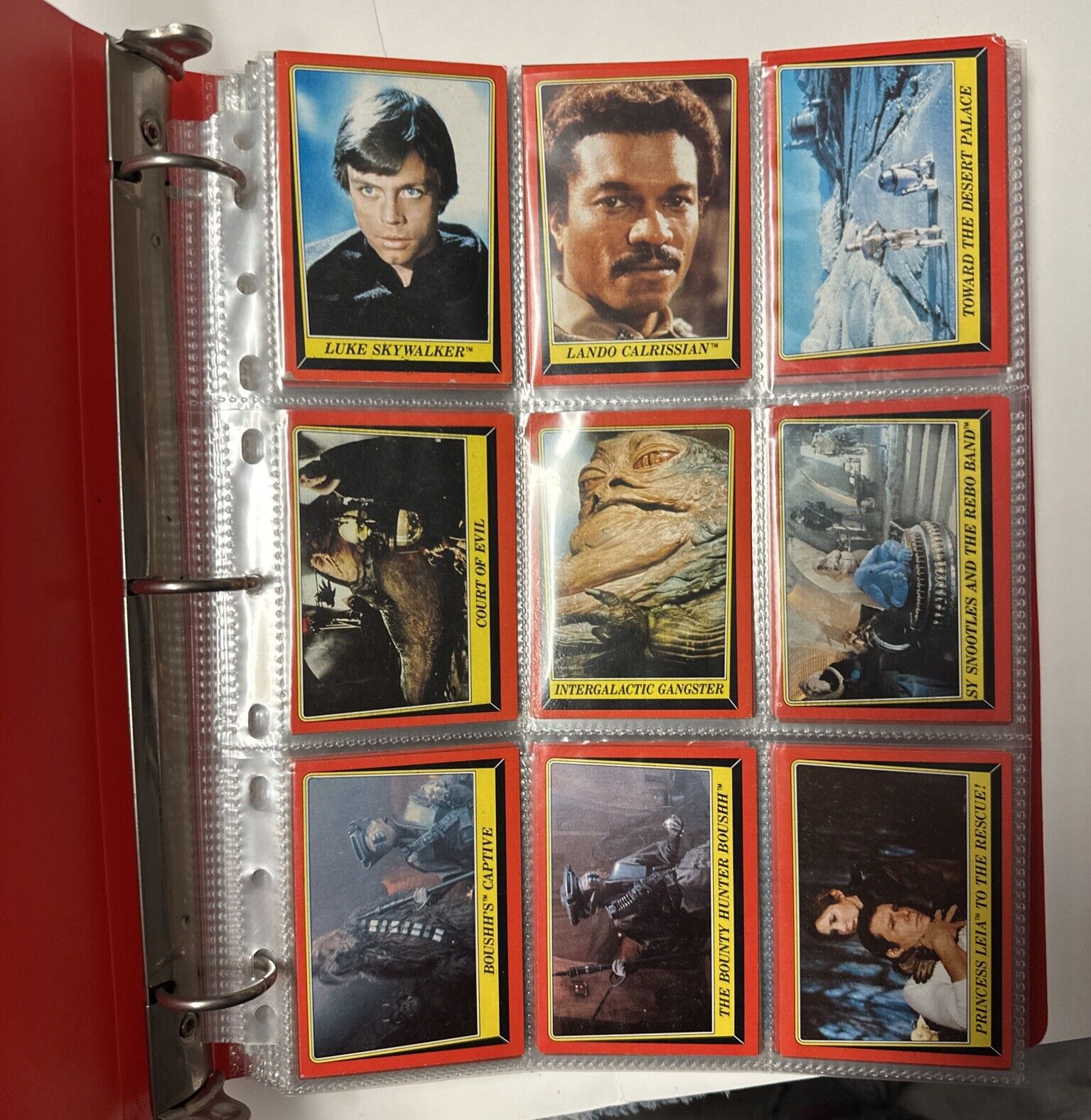Large Lot Of Vintage Star Wars Trading Cards 1980 1983 Empire Strikes Back READ