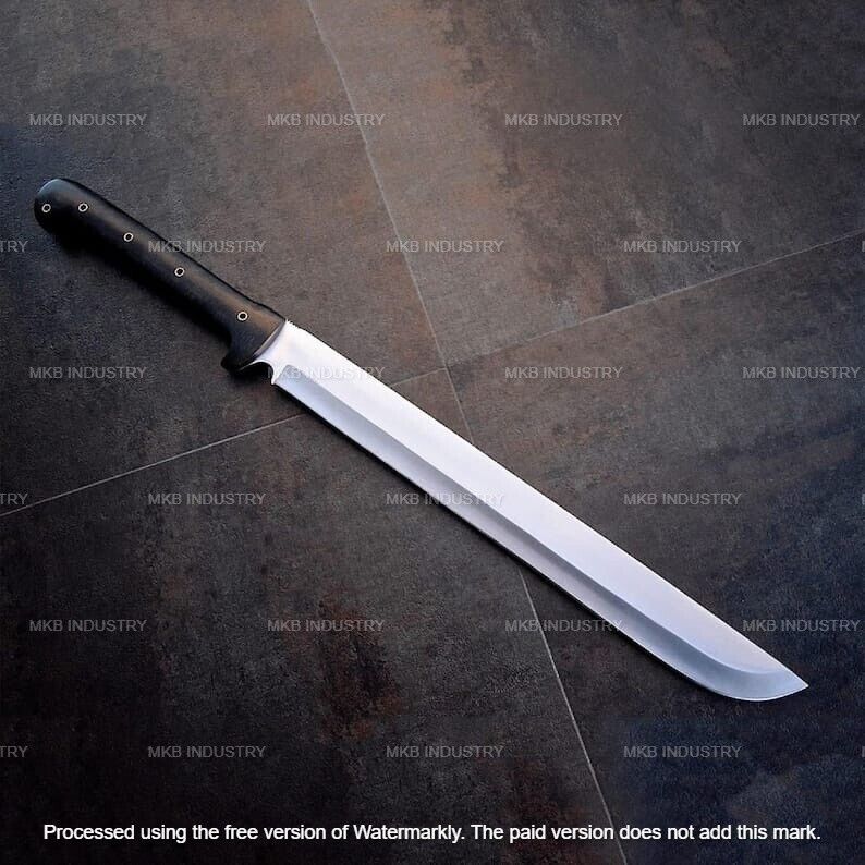 Handmade D2 Steel Sword Custom Hunting Sword Machete Knife With Sheath