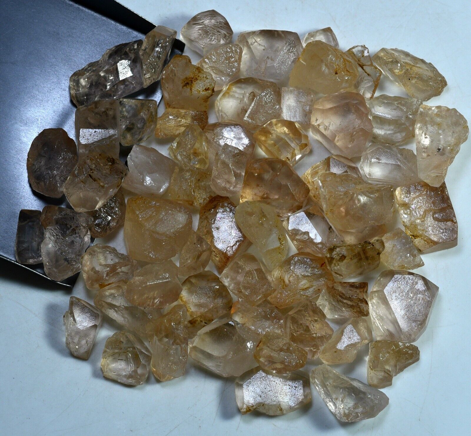 300GM Top Highest Gemmy Quality Faceted Natural Imperial Topaz Crystals Pakistan