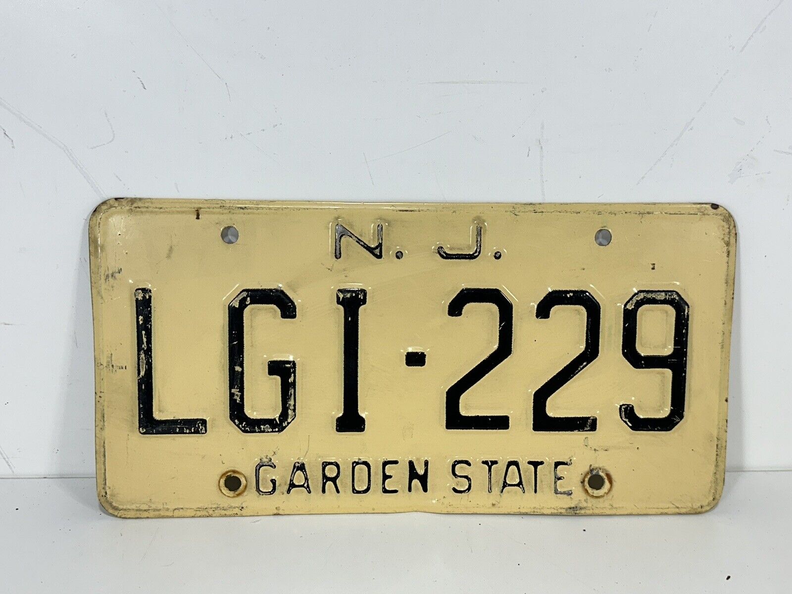 Vintage 1970\'s New Jersey NJ License Plate ~ \