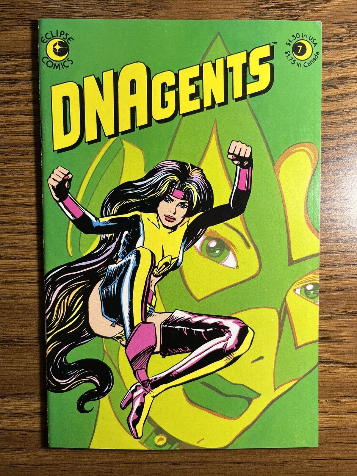 NEW DNAGENTS 7 HIGH GRADE GORGEOUS RAINBOW COVER MARK EVANIER STORY ECLIPSE 1983