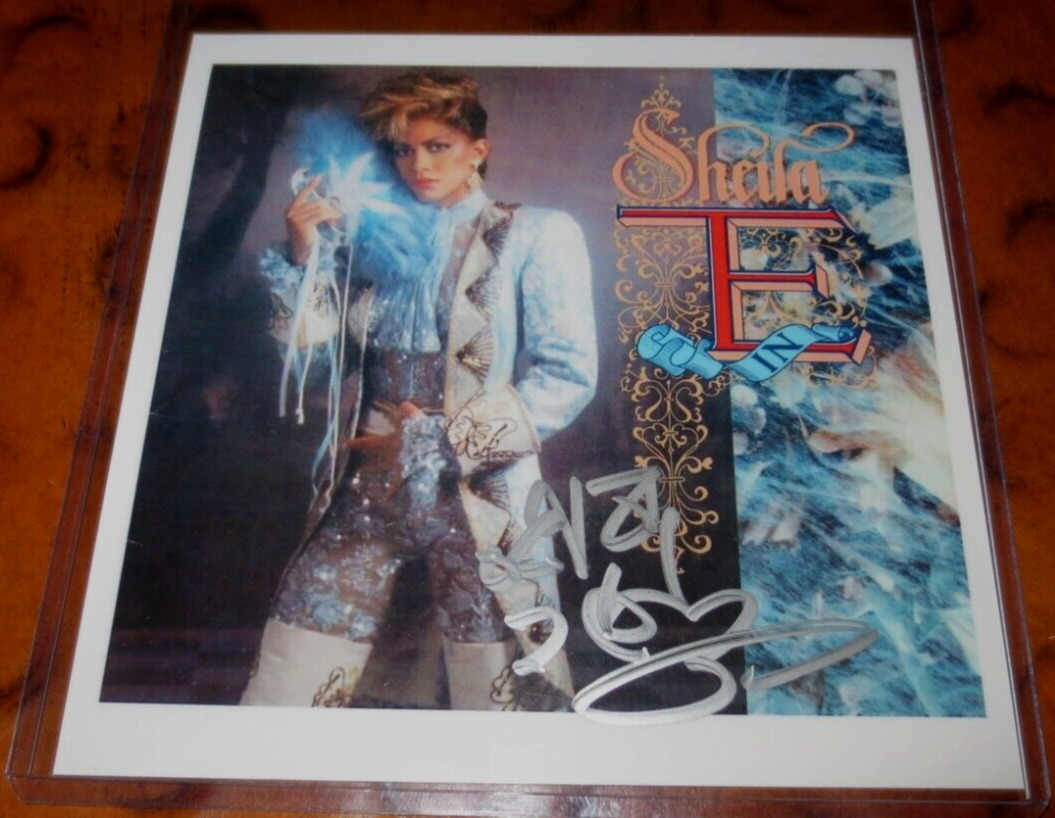 Sheila E drummer signed autographed 5x5 PHOTO Romance 1600 Glamorous Life