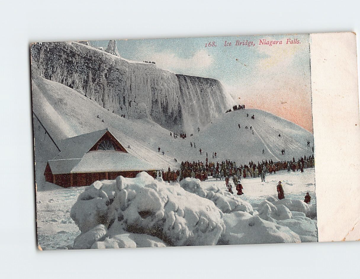 Postcard Ice Bridge Niagara Falls North America