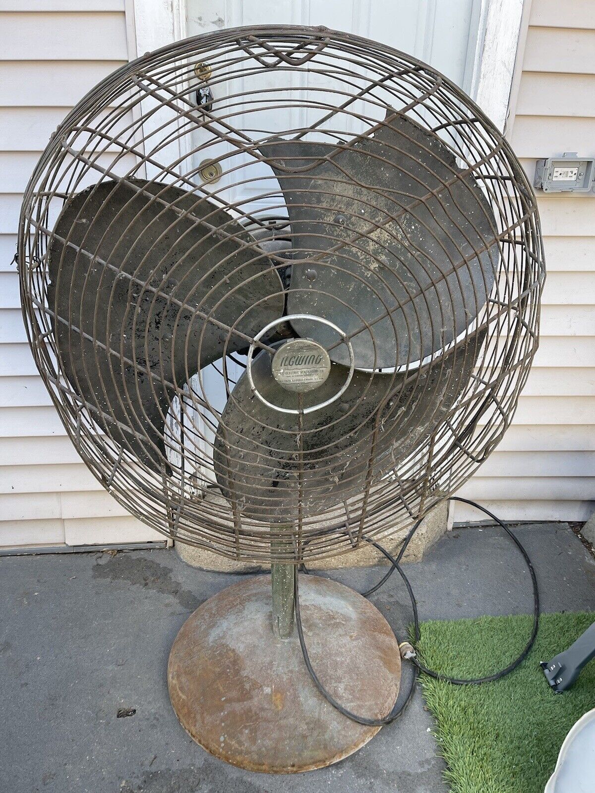 Vintage Ilg Industrial Industrial Rare Fan Model 332 ILGWIND for Restoration