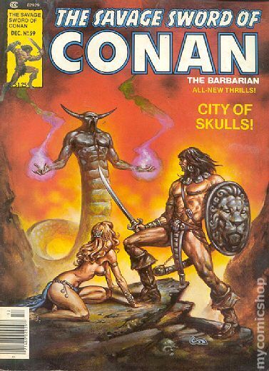 Savage Sword of Conan #59 FN 1980 Stock Image