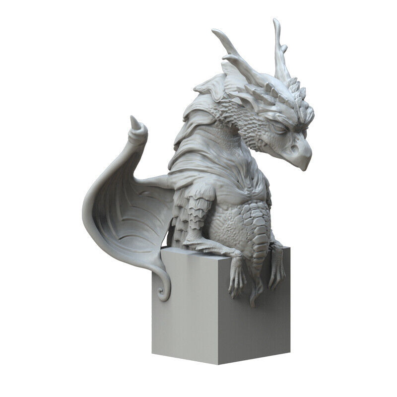 Devil Dragon 3D Unpainted Figure Blank Kit Model GK 15cm Hot Toy New In Stock