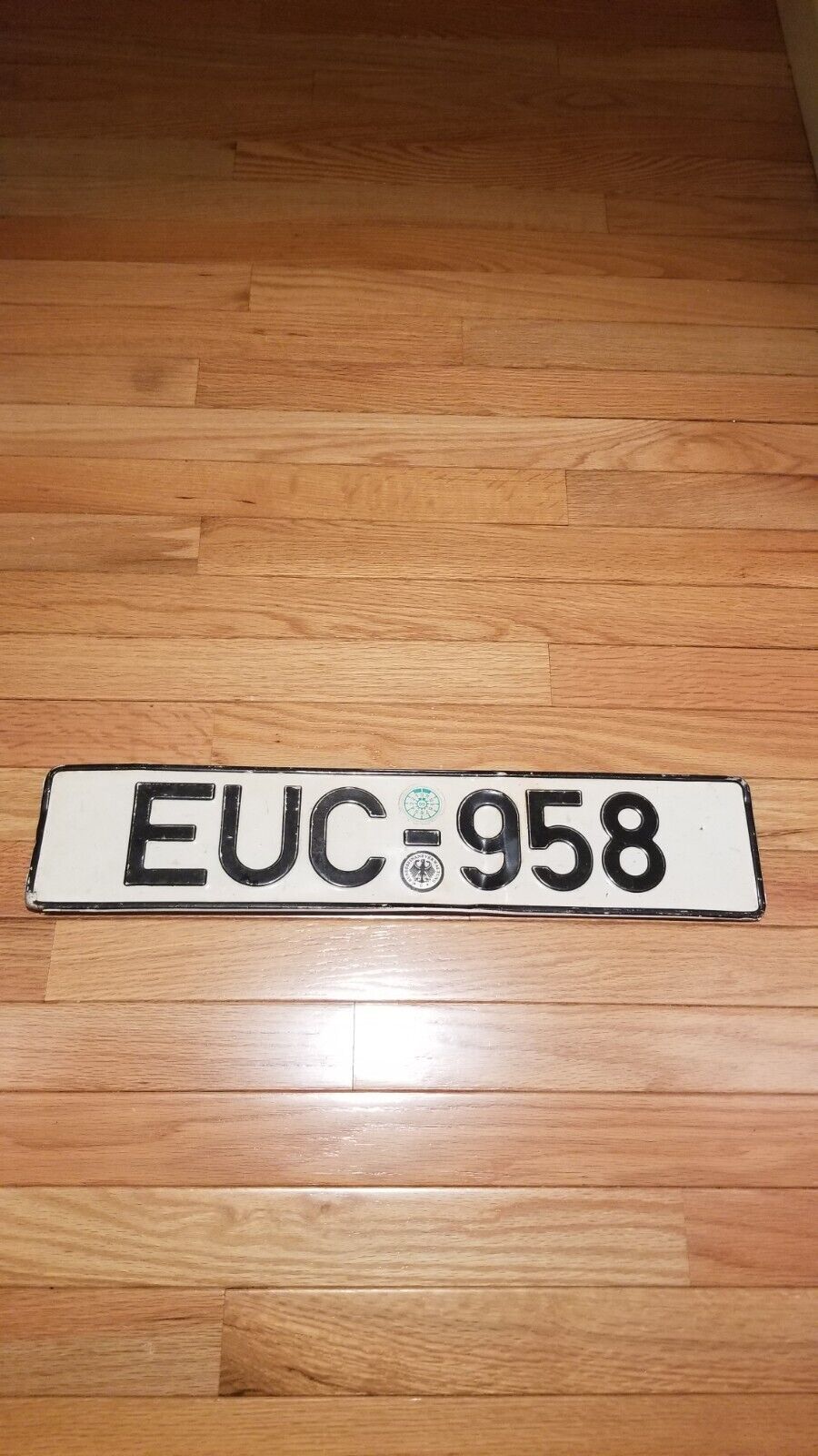  German License Plate Authentic 1999