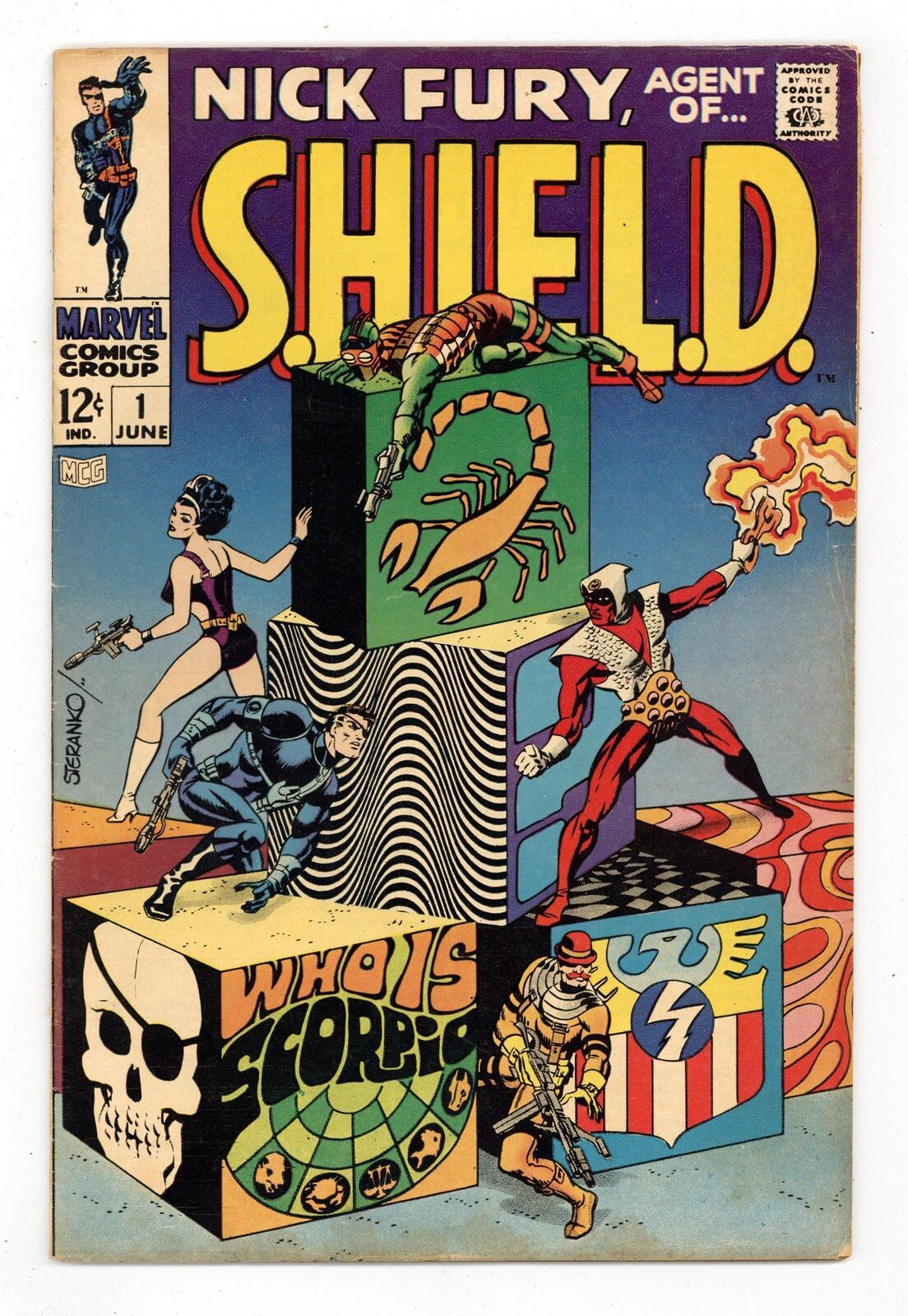 Nick Fury Agent of SHIELD #1 VG+ 4.5 1968