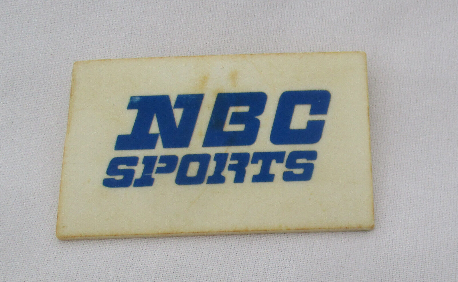 1980's NBC News NBC Sports  Plastic Press Pass