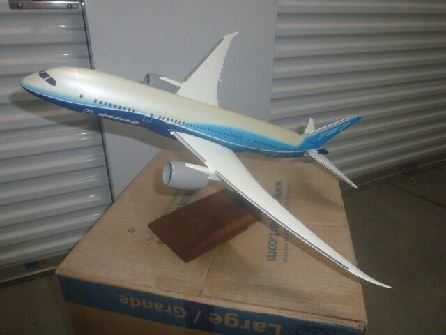 LARGE PACMIN 1/100 Boeing 787-8 Dreamliner Rollout Livery Desk Model Factory Box