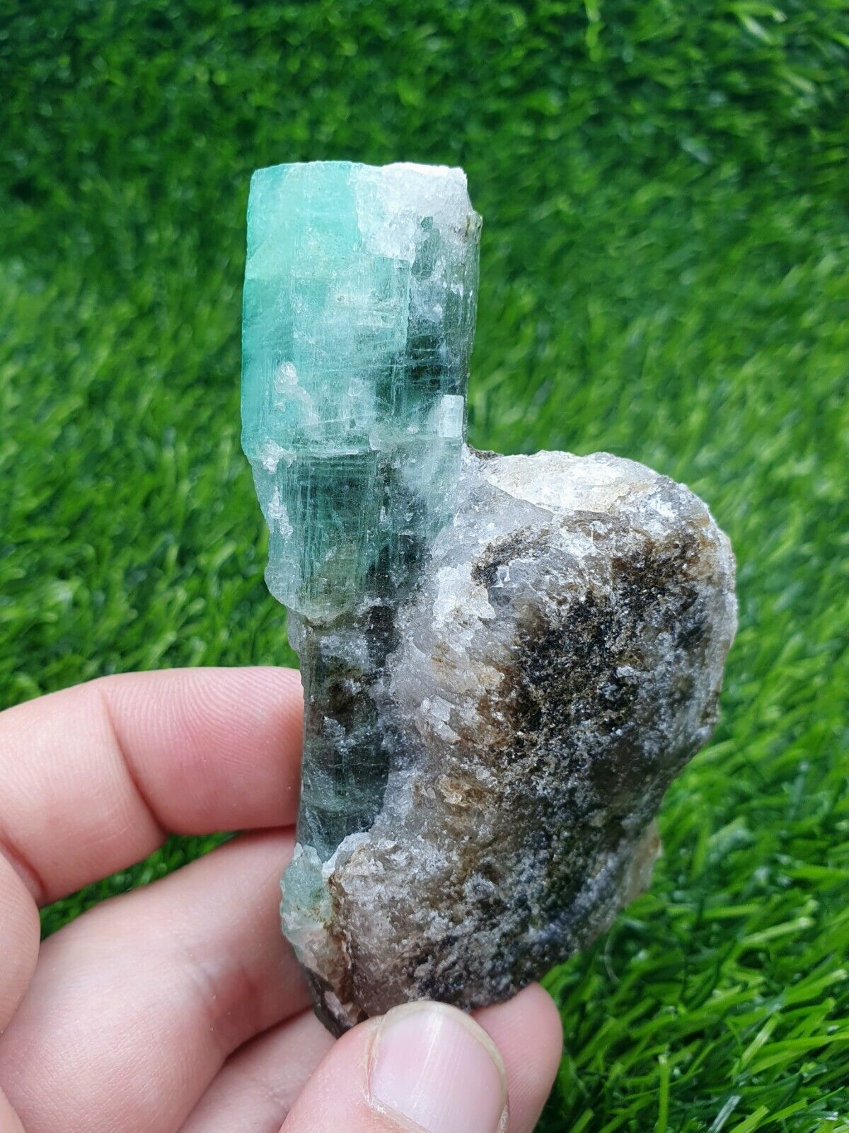 Emerald Large Crystal On Matrix From Chatral Pakistan 
