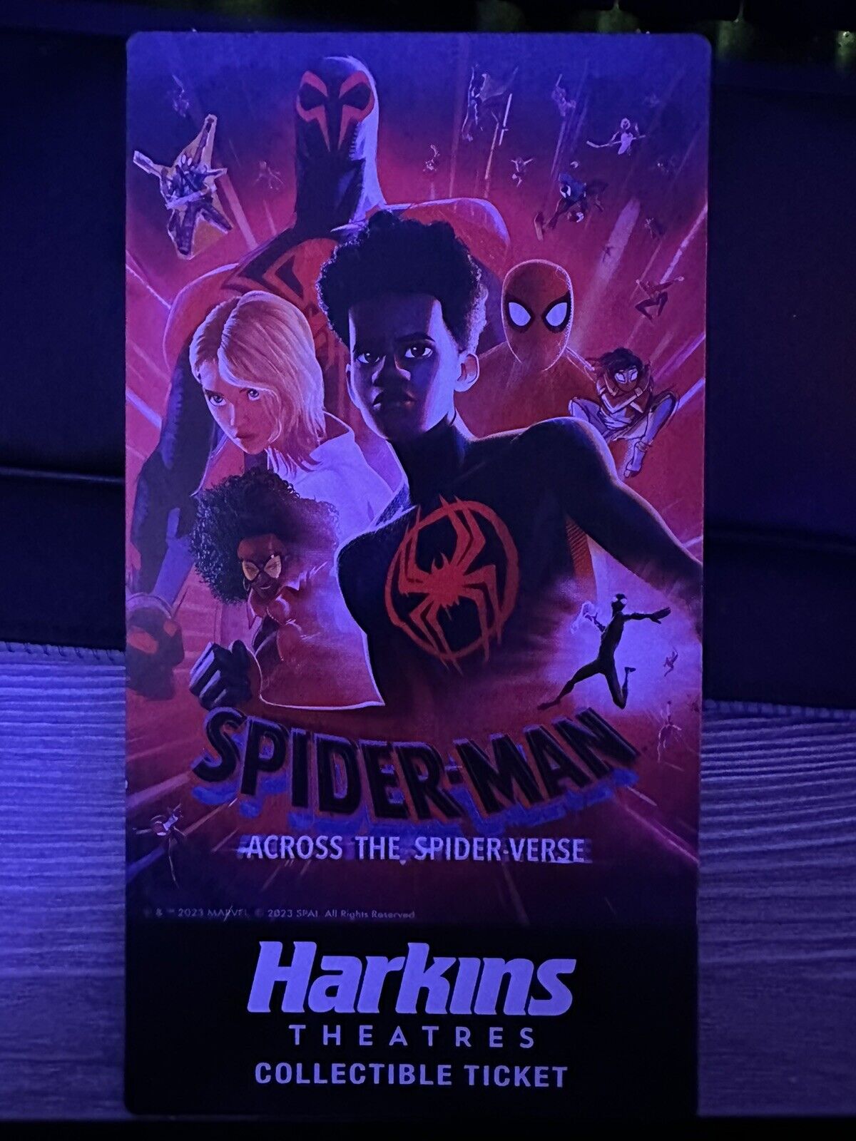 Rare Limited Edition Spiderman Across The Spiderverse Collectible Card