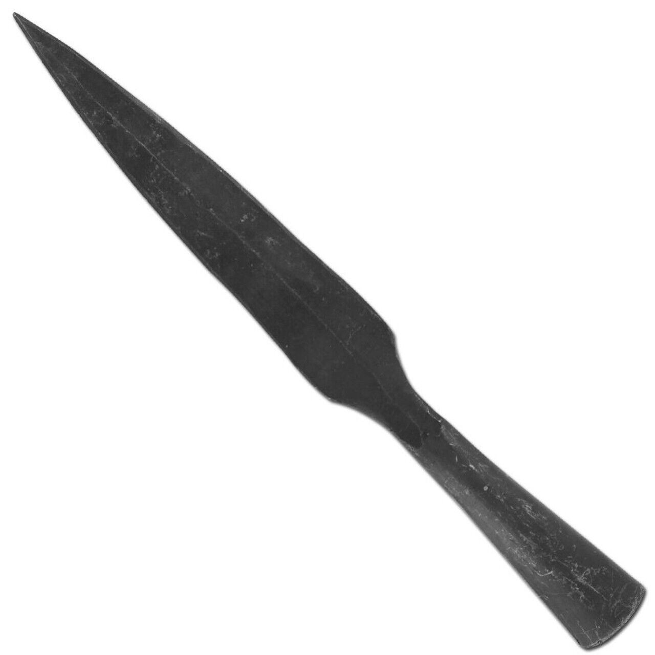 11.25 FUNCTIONAL MEDIEVAL FORGED BLACKENED IRON SHARPENED REENACTMENT SPEAR HEAD