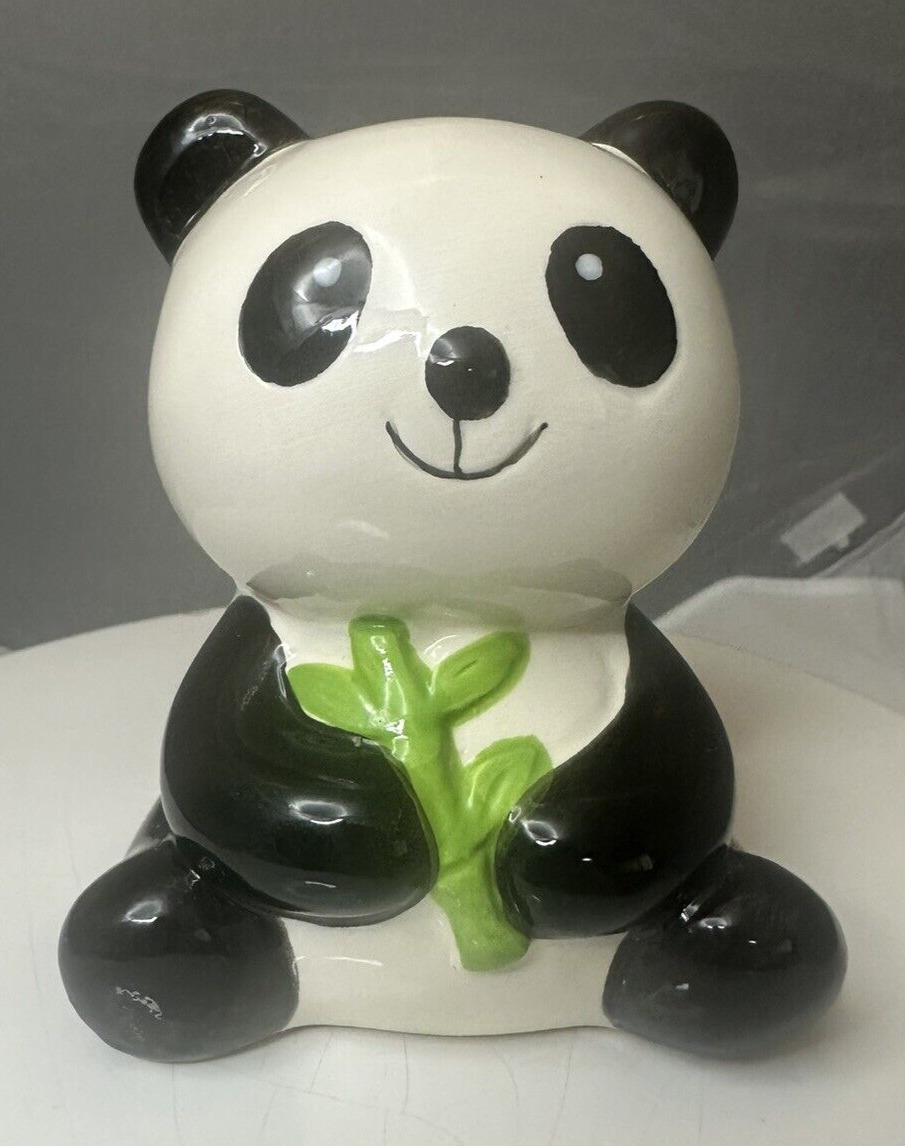 Panda Piggy Bank Money Bank Coin Saving Box Ceramic 4.5 inches  Gift for Kids