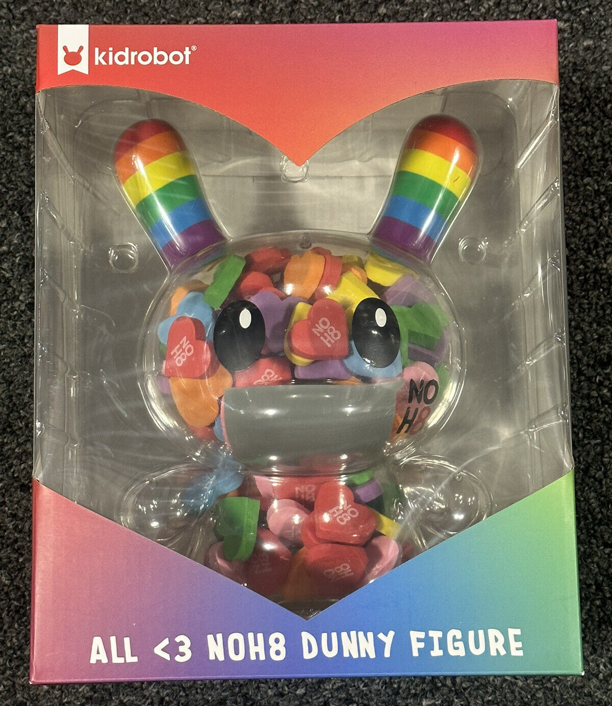 Brand New In Box 2023 Kidrobot NOH8 Campaign (All Love NOH8) 8” Dunny Figure
