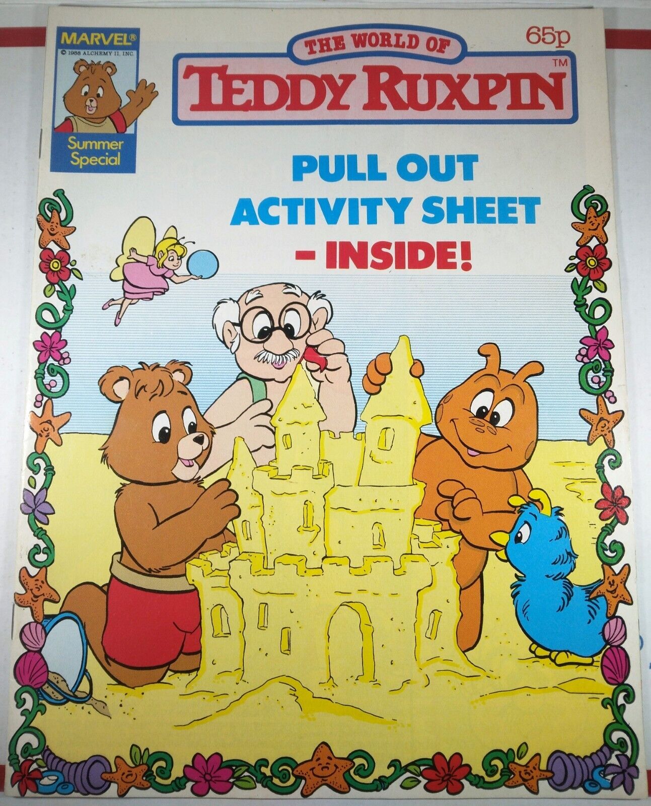 ☀️🐻 THE WORLD OF TEDDY RUXPIN SUMMER SPECIAL #1 MARVEL UK 1988 EXTREMELY RARE
