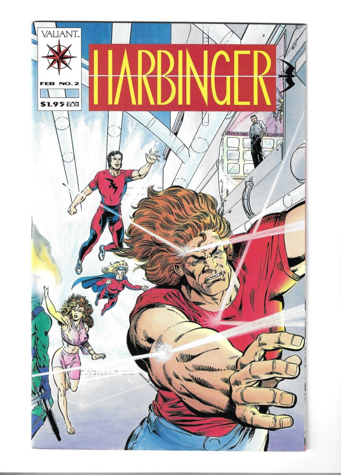 Harbinger #2 1992 ORIGINAL VF EXTREMELY RARE KEY 1st Appearance With coupon 
