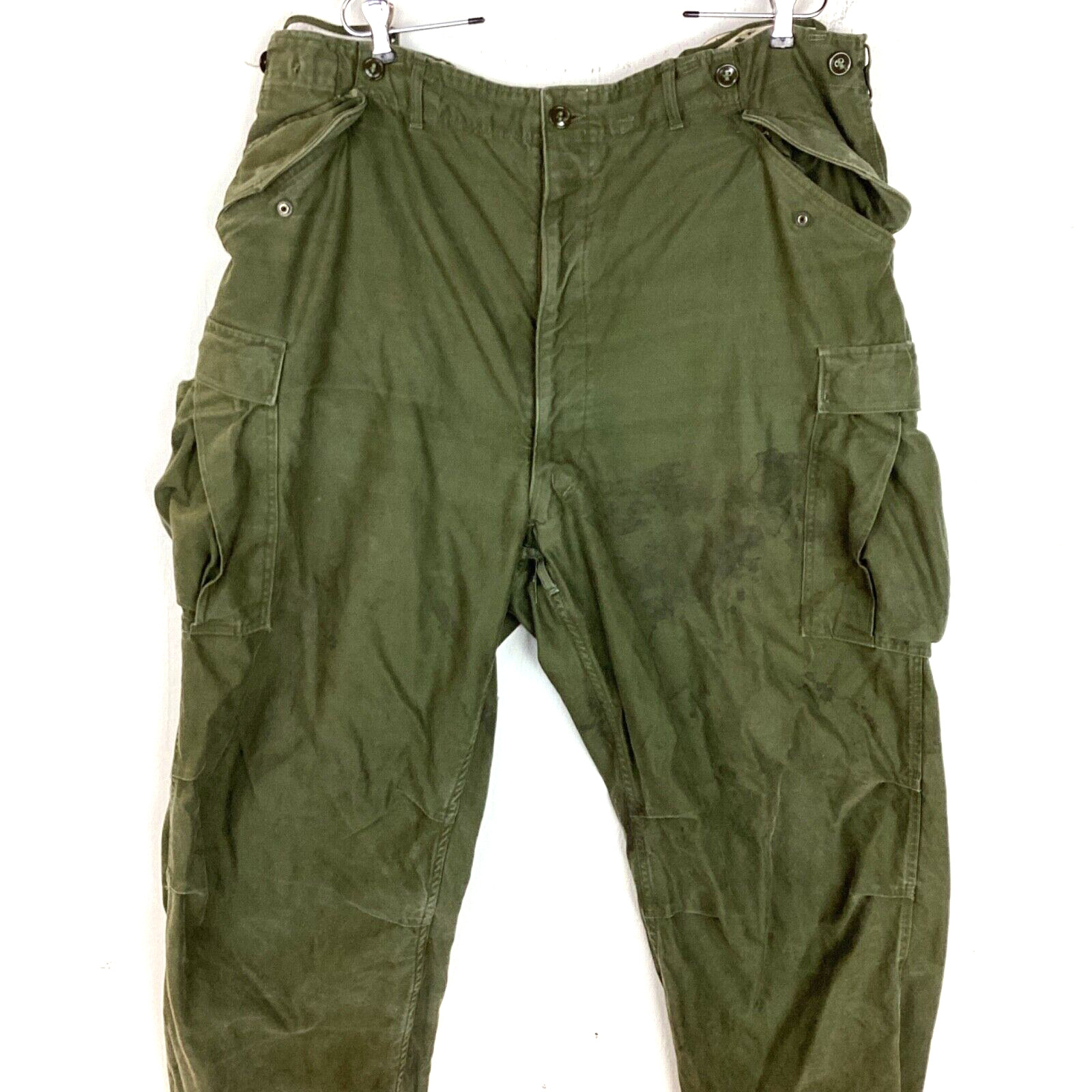 Vintage Military Og-107 M-1951 Trousers Size Long XL Green 1952 Vietnam Era 50s