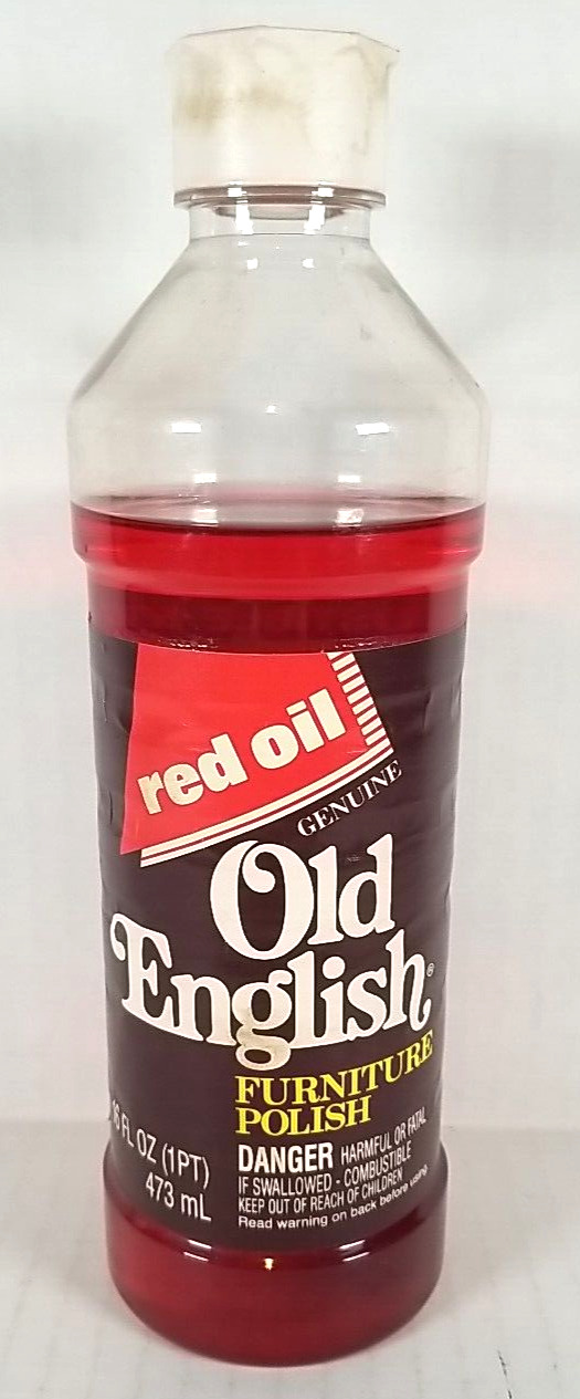 Old English Red Oil Furniture Polish 16OZ Bottle 90% Full Discontinued Rare HTF