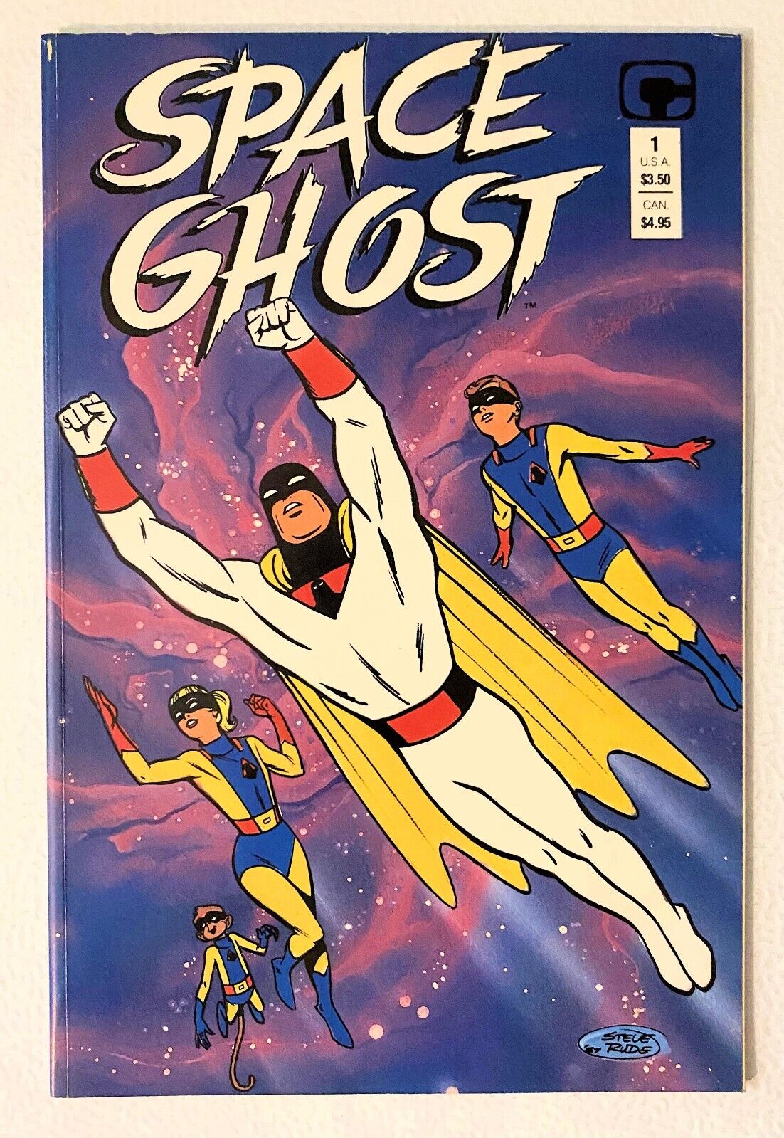 Space Ghost #1 1987 Comico Comics White Pages Steve Rude Art