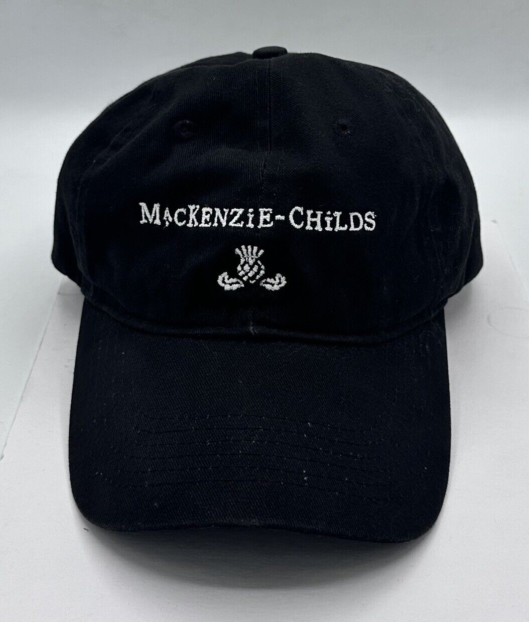 Mackenzie Childs Black Baseball Hat Cap