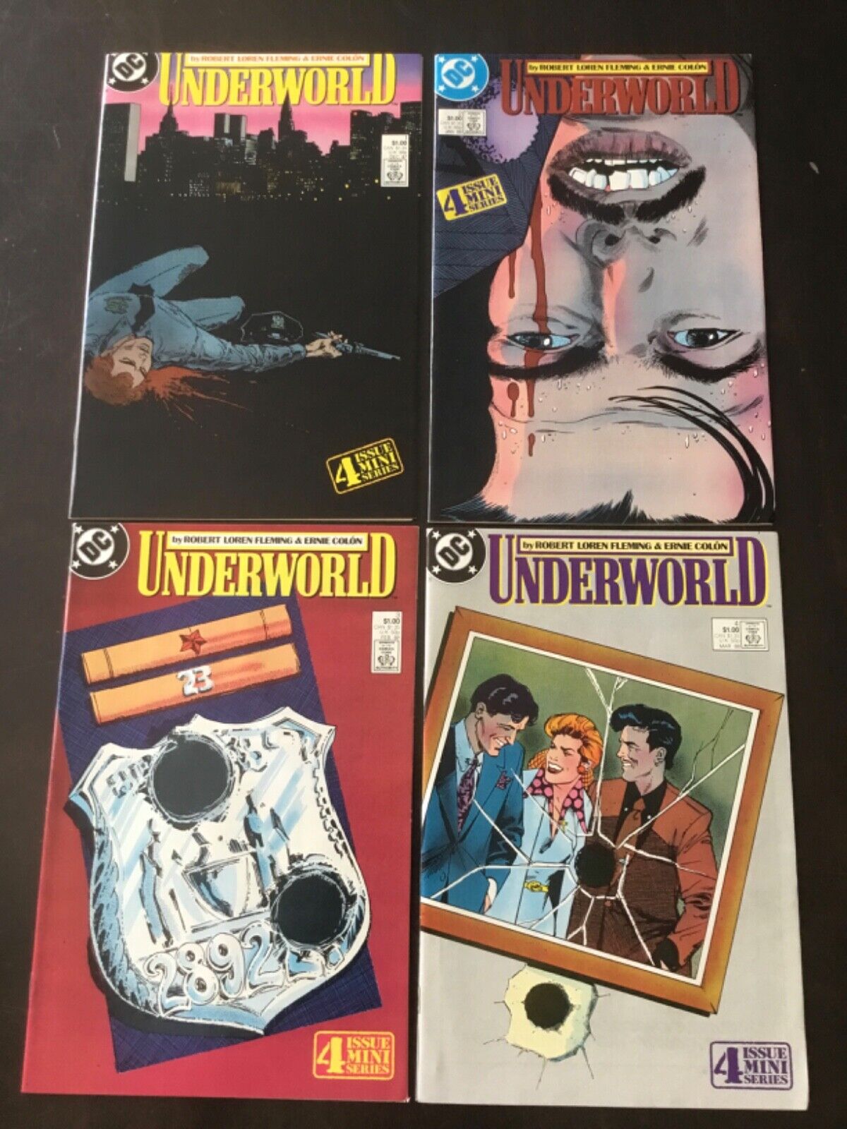 Underworld #1 2 3 4 DC Comics 1987 Mini Series Complete Full Run High Grade