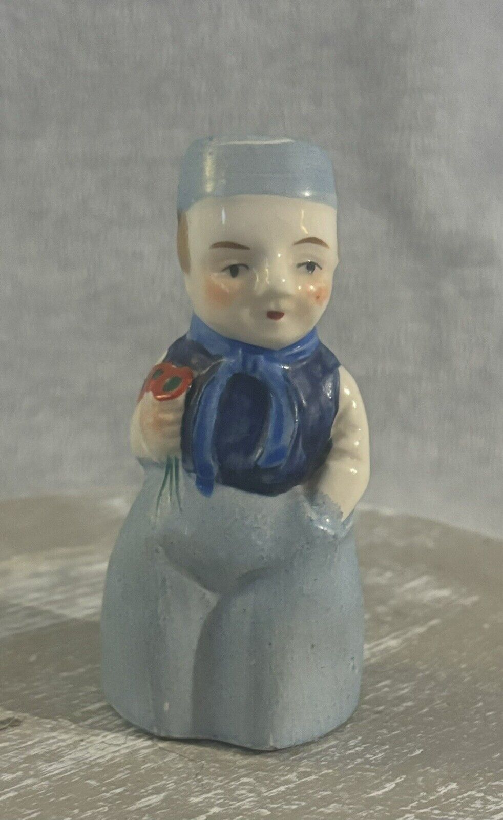 Vintage Dutch Boy Salt Shaker Colonial Japan 3