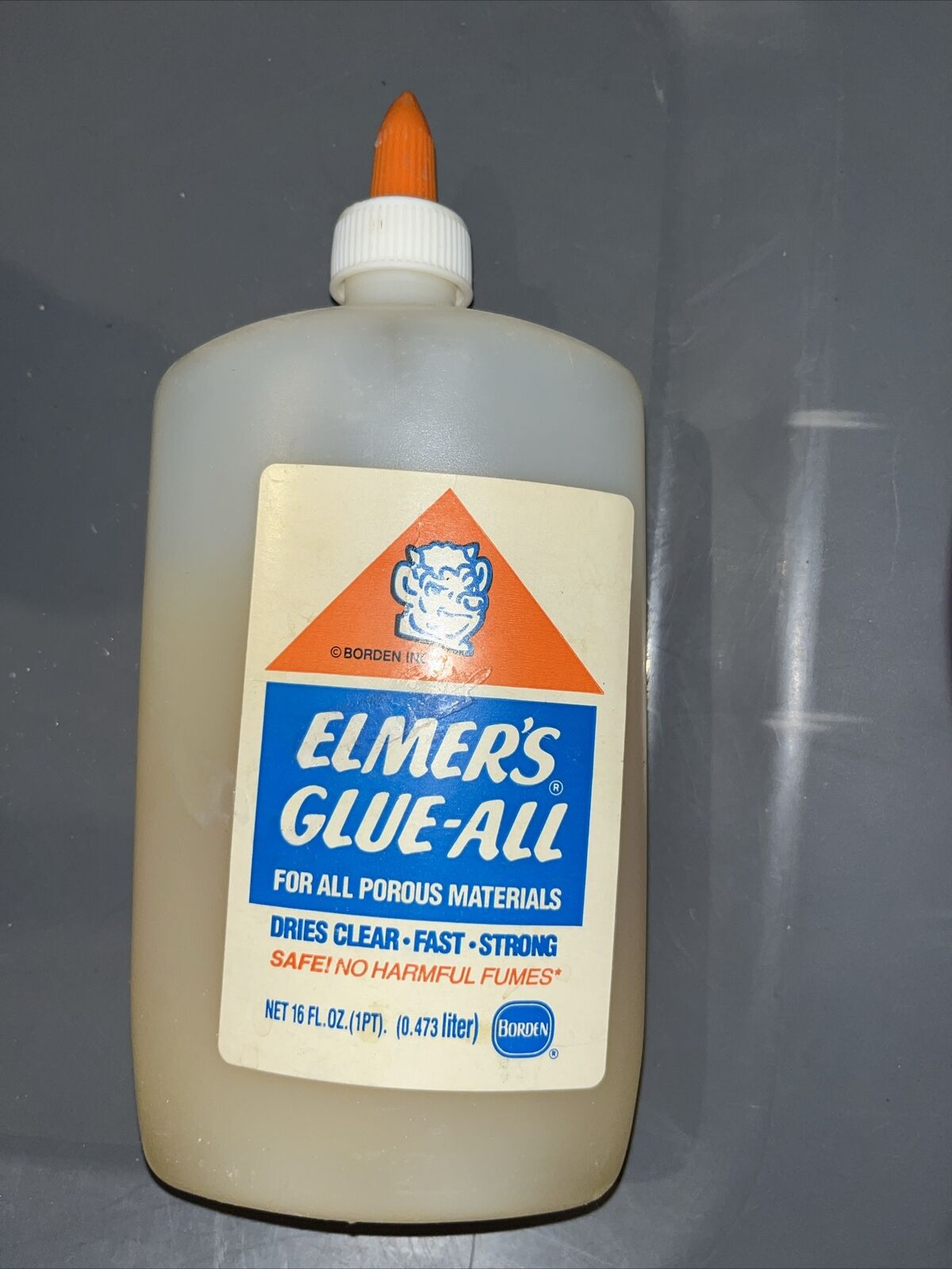 Vintage 1970s 1976 Elmer's Glue All 16oz Borden Collectible Movie Prop