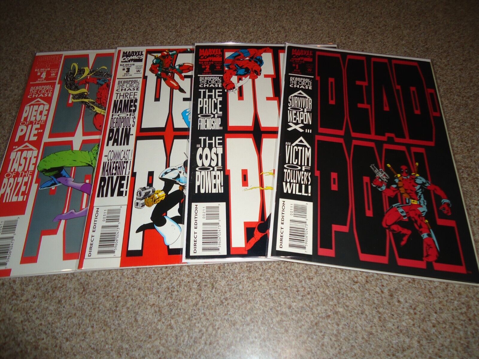 DEADPOOL THE CIRCLE CHASE COMPLETE SERIES 1-4