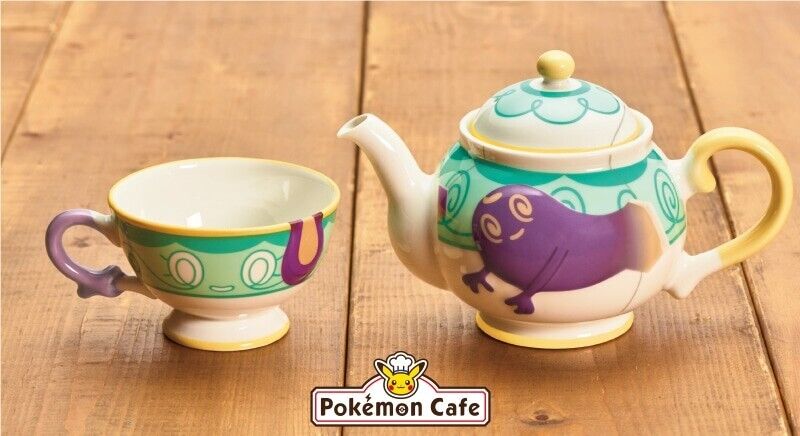 Polteageist tea cup & pot afternoon set Pokemon Center Cafe Japan Limited