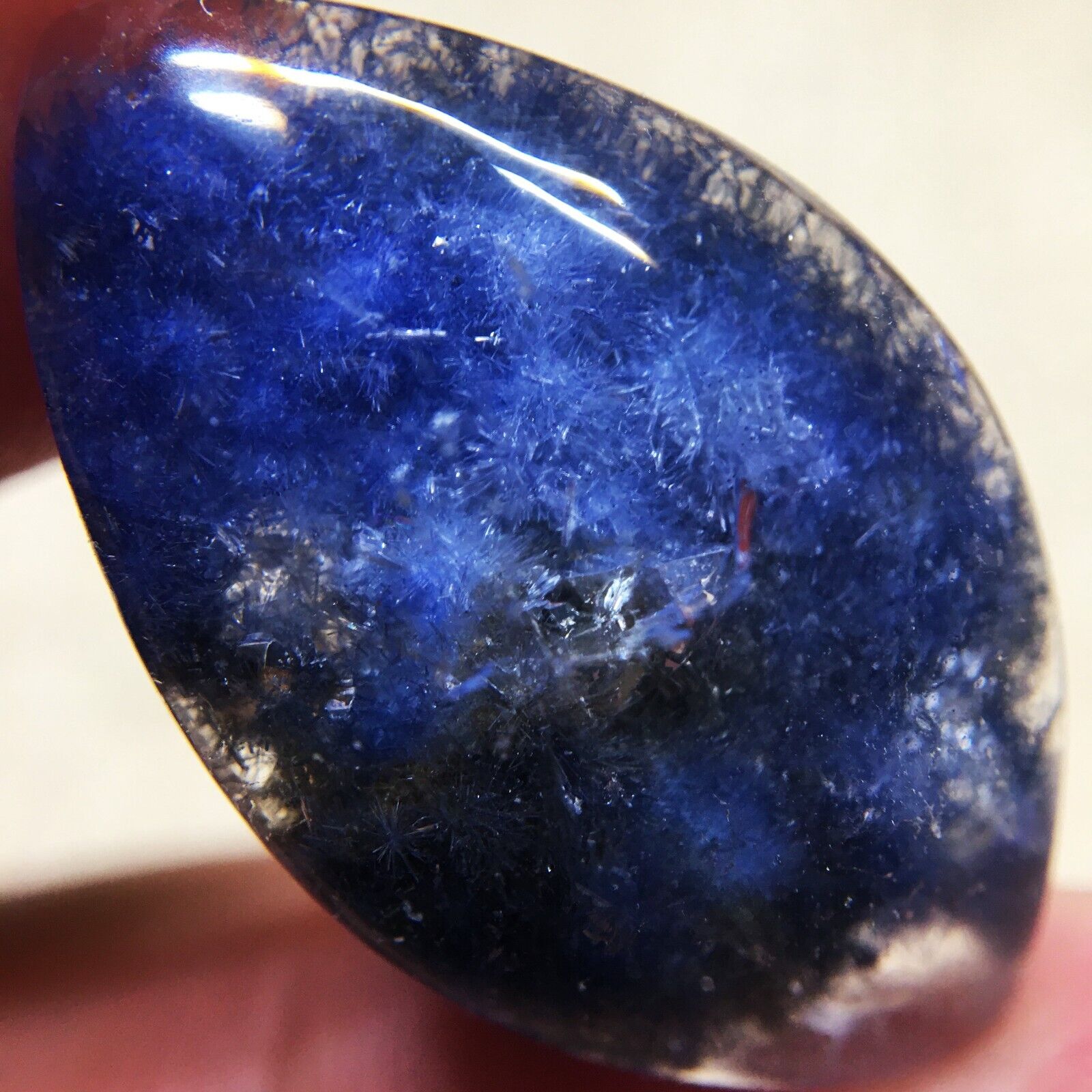 17.25Ct Very Rare NATURAL Beautiful Blue Dumortierite Quartz Crystal