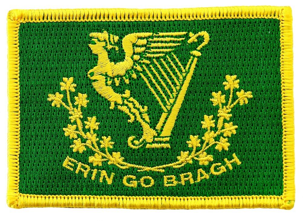 ERIN GO BRAGH PATCH new embroidered IRISH IRELAND FLAG iron-on EIRE St. Patrick