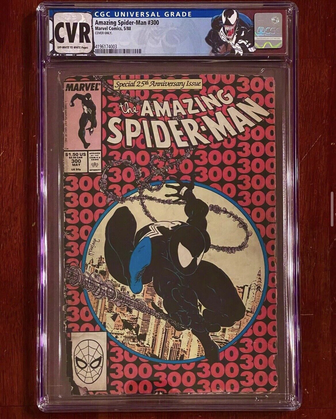 Amazing Spider-Man #300 (1988) 1st appearance Venom CGC CVR Cover only