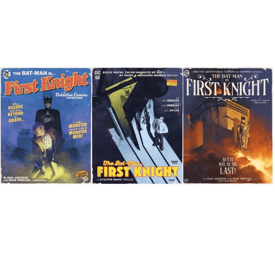 The Bat-Man First Knight #1 (2nd Print) 2 3 Pulp Novel Variant PRESALE 5/21/24