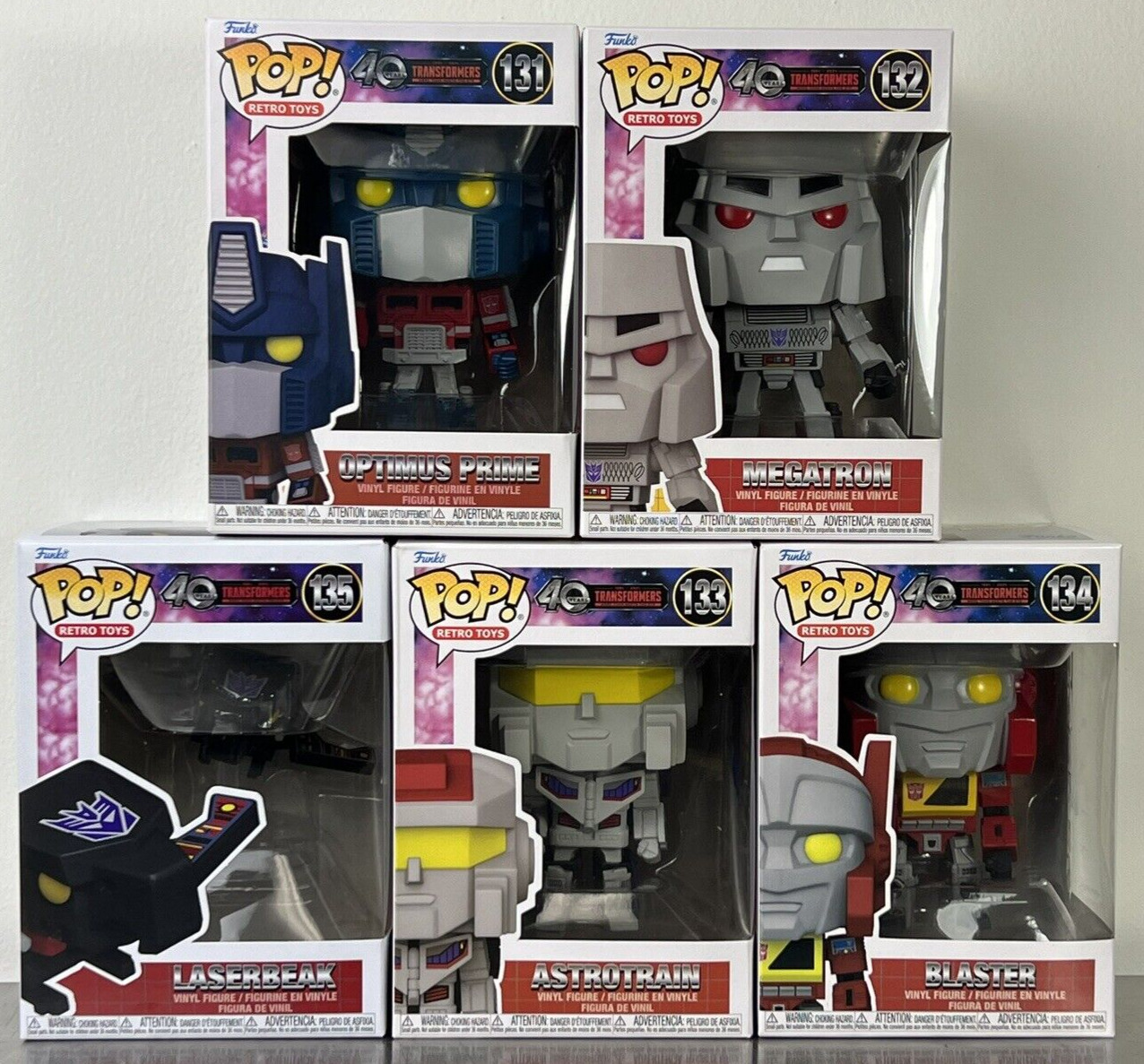 Funko POP Transformers 40th Anniversary (Set of 5) - **In Stock SHIPS FAST**