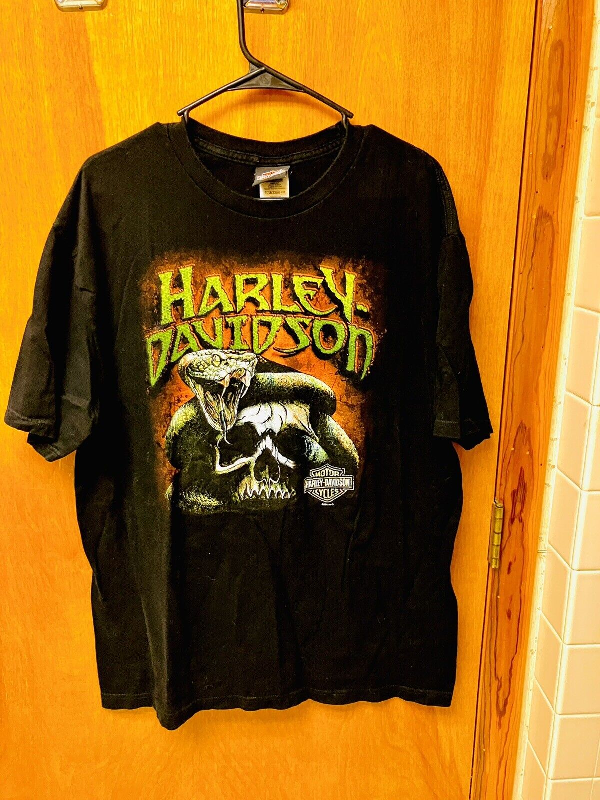 Harley Davidson Men’s XL St Augustine Fl T-Shirt Snake Pirate 2012