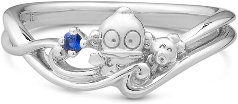 Sanrio Hangyodon silver Ring 925 U-Treasure Blue sapphire Women's Accessory Gift