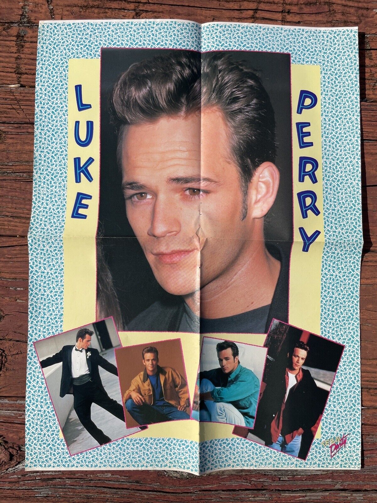 LUKE PERRY PINUP POSTER BEVERLY HILLS 90210 Color Me Badd