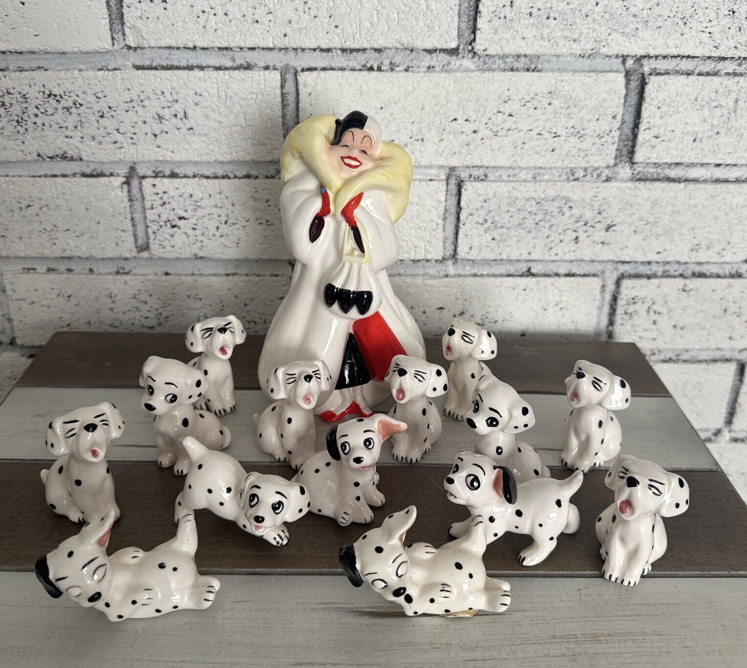 Disney 101 Dalmatians LOT Of 15 Vintage Cruella DeVil & Puppies Dalmatians Japan