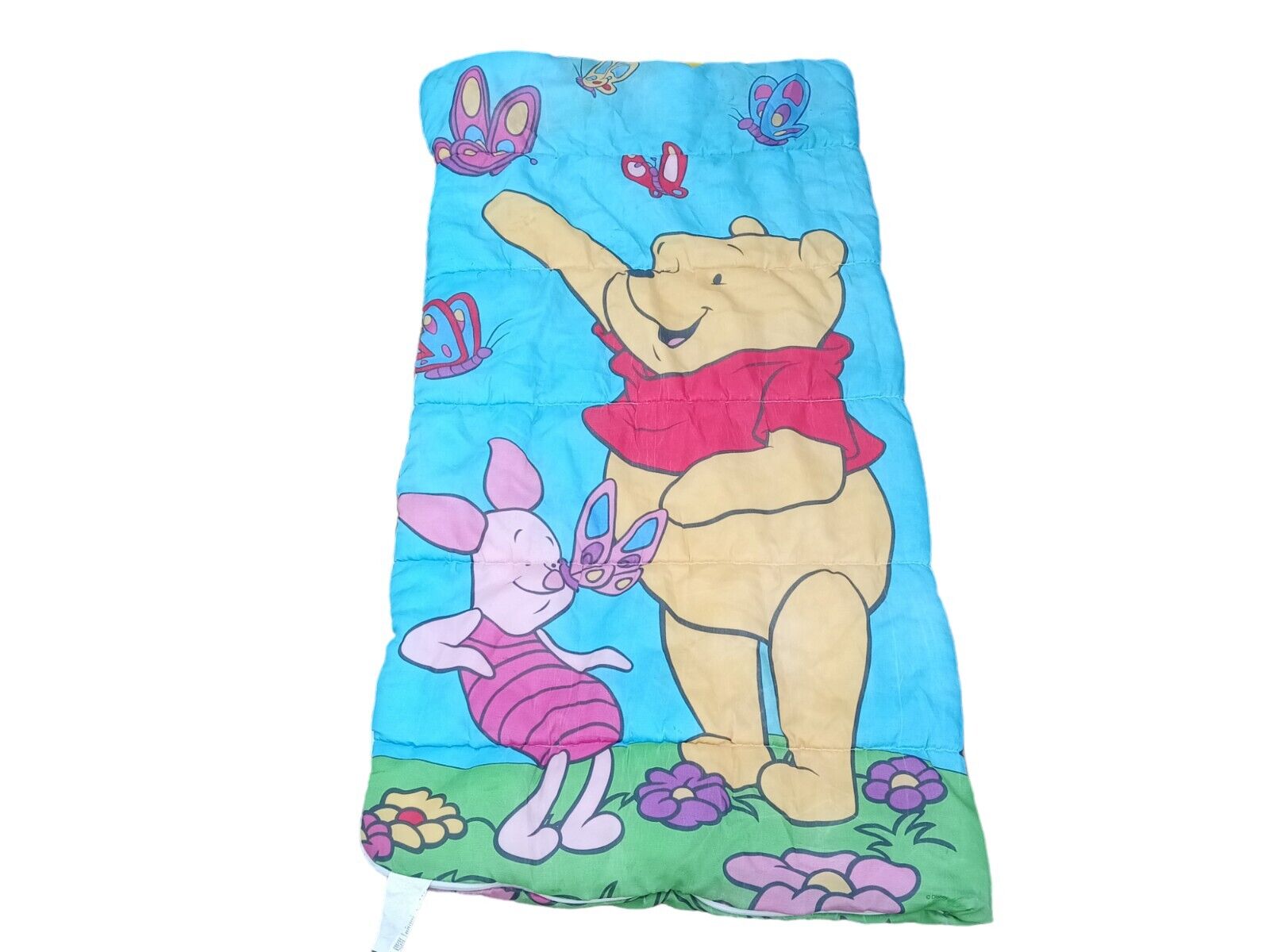 Vintage Disney Winnie The Pooh Sleeping Bag Children\'s Zipped 90\'s
