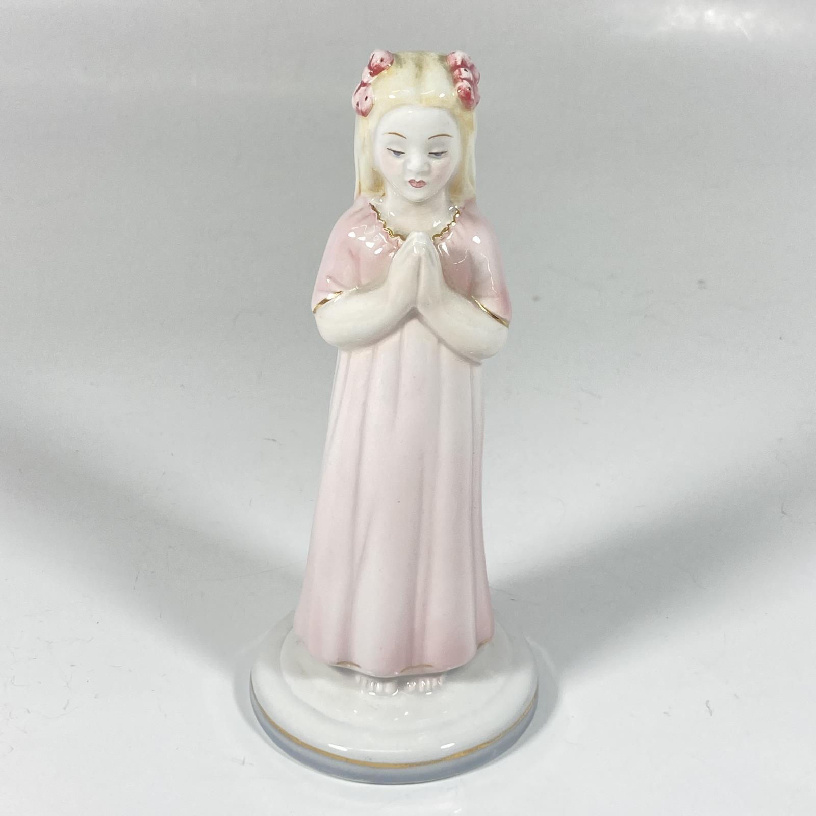 Vintage Giovanni Ronzan Praying Girl Porcelain Figurine #206 Italy