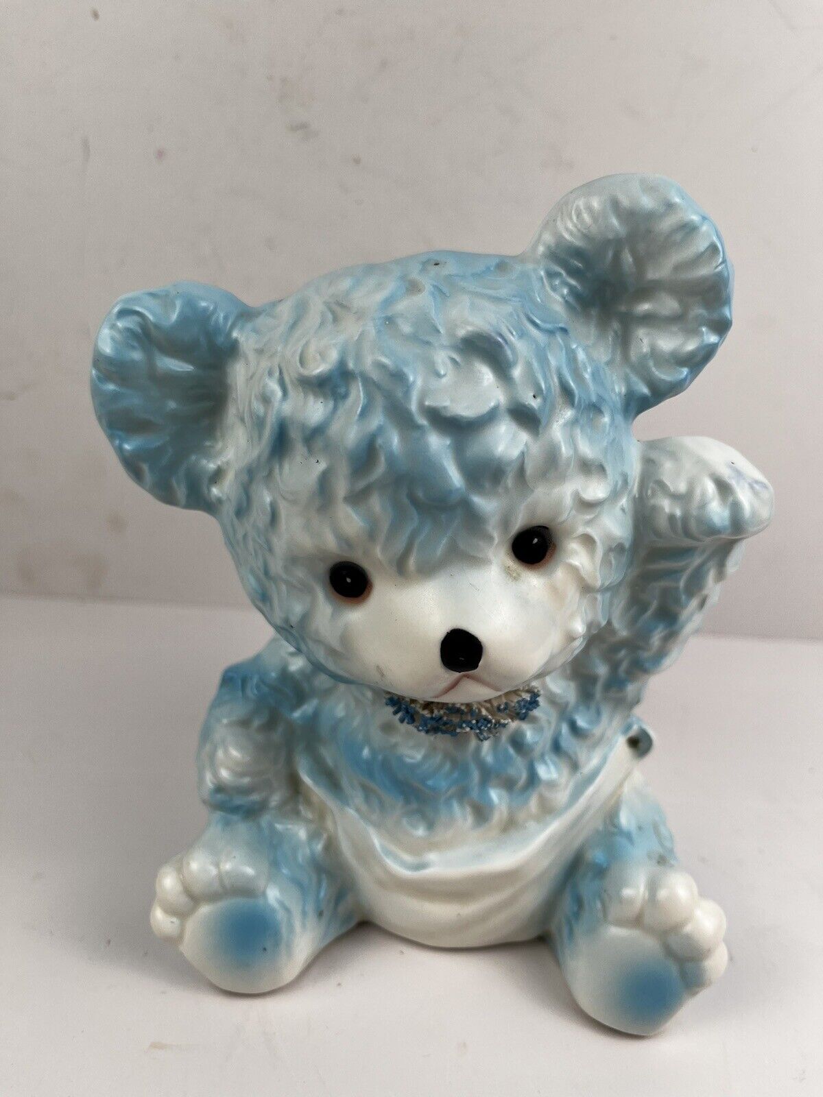 Relpo 5398B 1964 Japan Baby Bear Blue Planter Vintage MCM Nursery