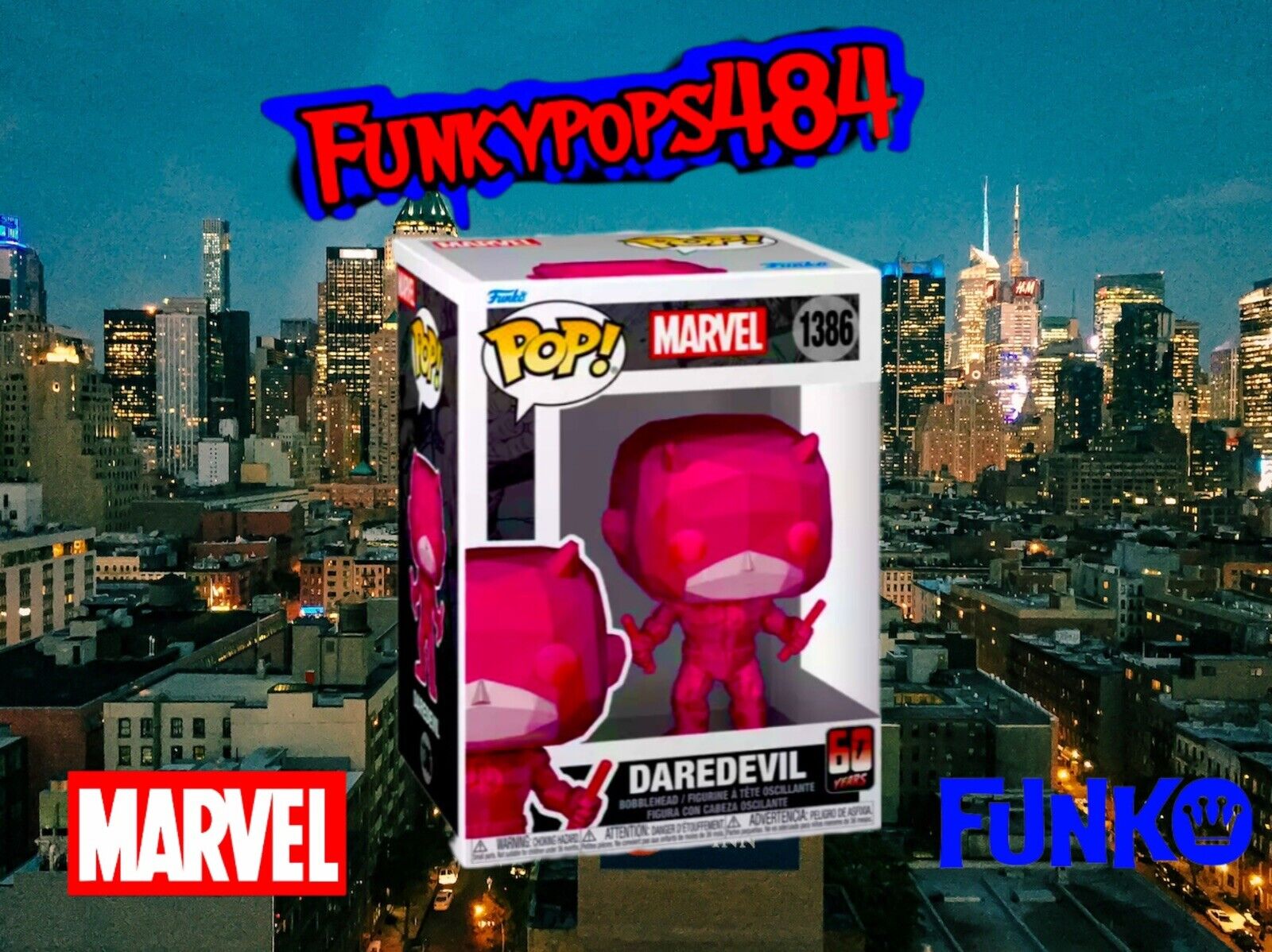 💢👹FuNkO pOp ‼️ Daredevil #1386 (60th Anniversary) (Facet)💎💢