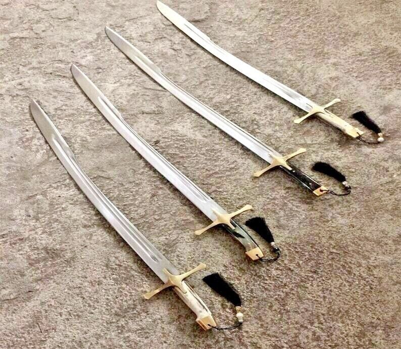 Handmade Real Sword-Deer Antler and Ram Handle İslamic Sword Scabbard-Ottoman