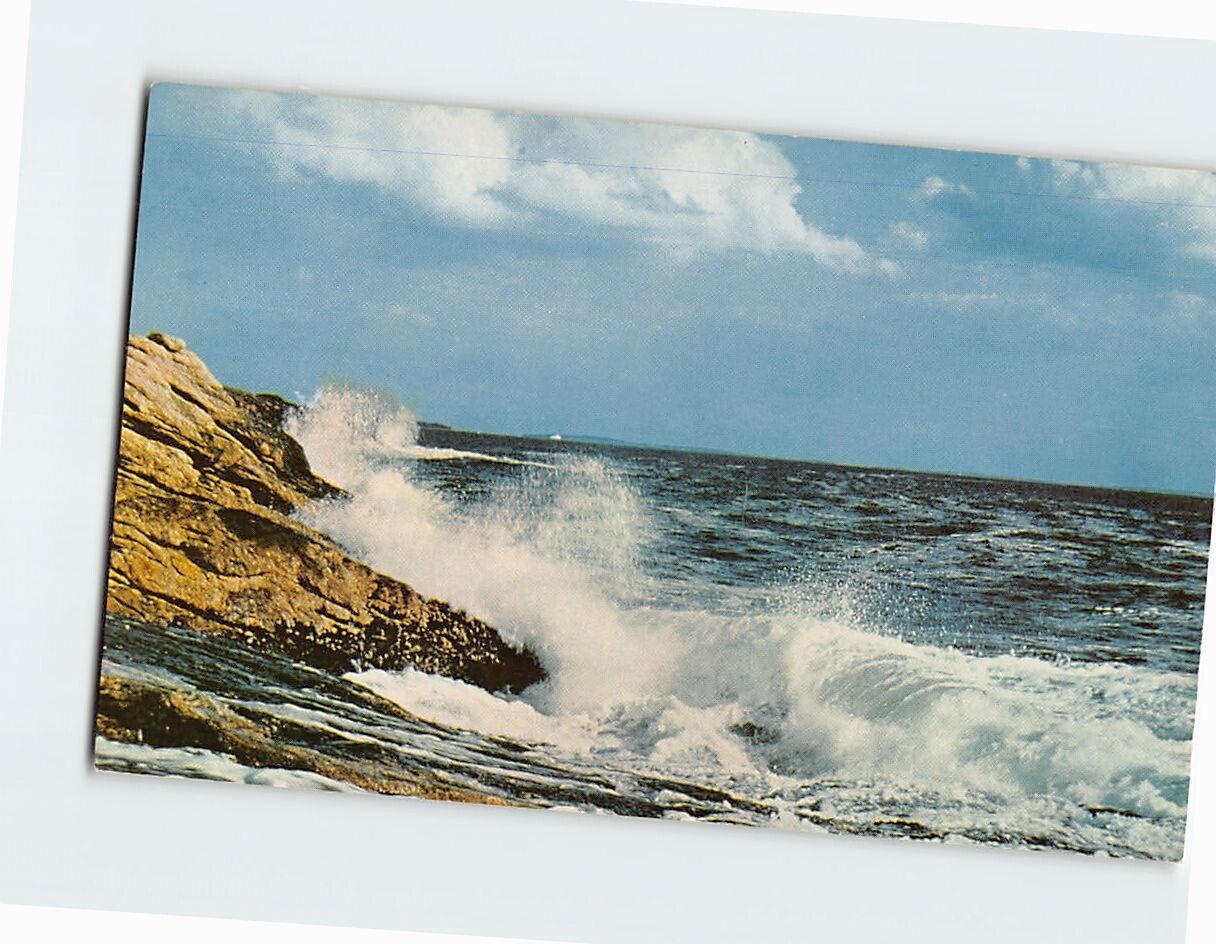 Postcard Rockbound Coast of Maine near Boothbay Harbor Maine USA