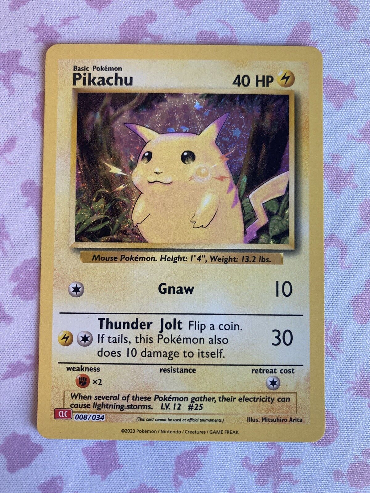 Pikachu - 008/034 - Pokemon Card Game Classic - Pokemon TCG - NM - Holo